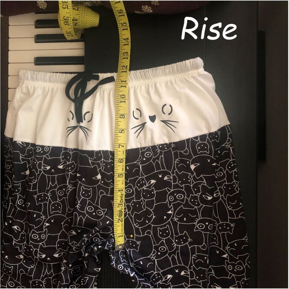 Cat Print Lounge Pant -- like L (marked XL)